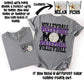 Volleyball Mom; Black & Purple