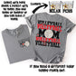 Volleyball Mom; Black & Red