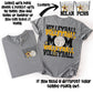 Volleyball Mom; Black & Yellow Gold
