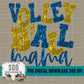 Volleyball Mama Bundle With Stars; Blue and Gold