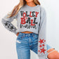 Volleyball Mama Bundle With Stars; Red & Black