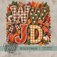 WWJD Fall Faux Embroidery