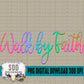 Walk by Faith; Faux Embroidery