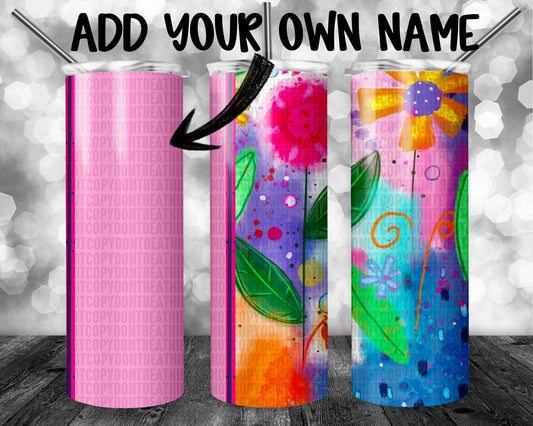 Watercolor Whimsy DIY 20oz Tumbler