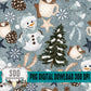 Watercolor Winter Seamless Bundle