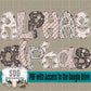 Western Howdy Christmas Alpha (5 Sets Uppercase & Lowercase, 0-9, + Special Characters)