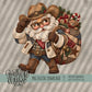 Western Santa Faux Embroidery