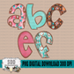 Western Aztec Doodle Letters 5 Sets (Uppercase, Lowercase)