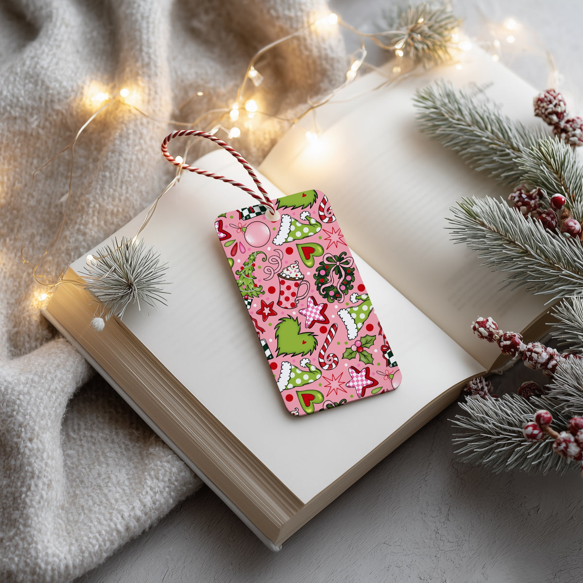 Whimsical Pink Christmas Seamless Bundle