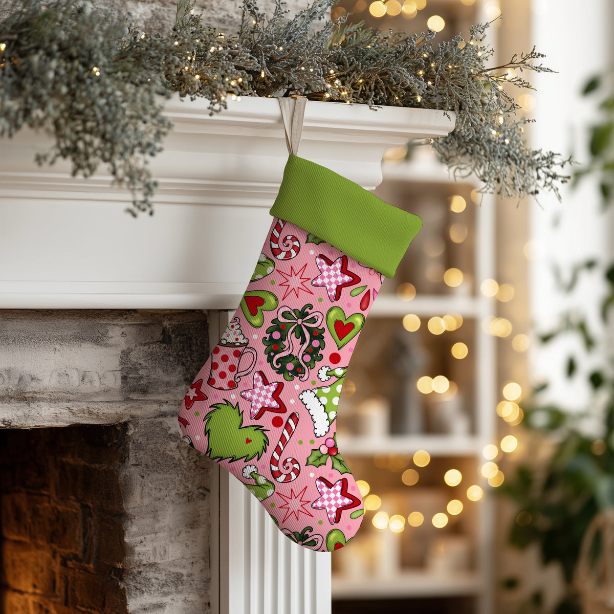 Whimsical Pink Christmas Seamless Bundle