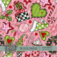 Whimsical Pink Christmas Seamless Bundle