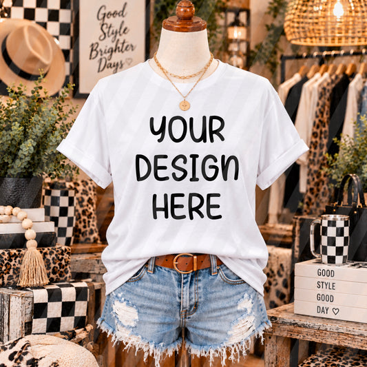 White Boutique Mannequin Mockup