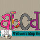 Wild Florals Doodle Alpha (4 Sets Uppercase & Lowercase, 0-9, + Special Characters)