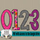 Wild Florals Doodle Alpha (4 Sets Uppercase & Lowercase, 0-9, + Special Characters)
