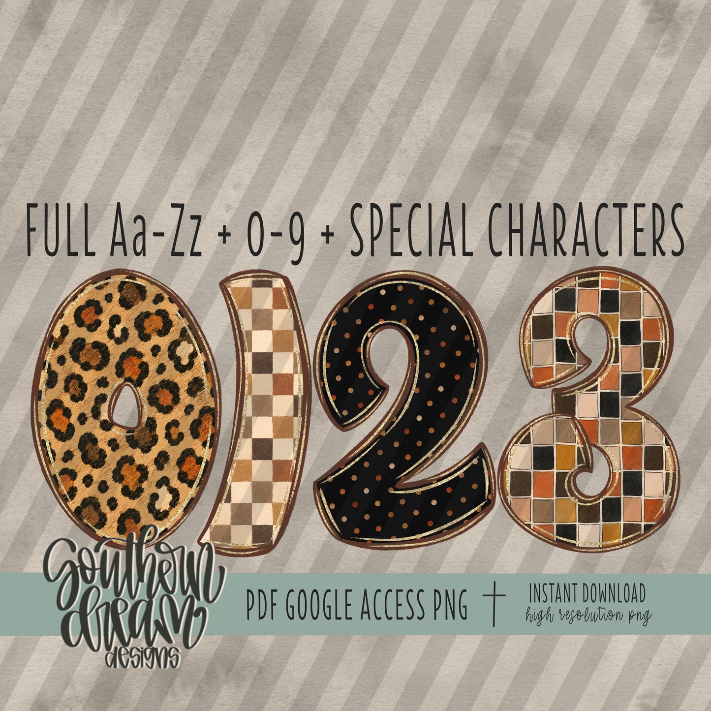 Wild Harvest Doodle Alpha (4 Sets Aa-Zz, 0-9, Special Characters)