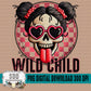 Wild Child Girl Skull