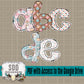 Winter Snowman Alpha (5 Sets Uppercase & Lowercase, 0-9, + Special Characters)