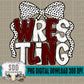 Wrestling Bow; Maroon & White