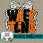 Wrestling Bow; Orange & Black