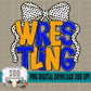 Wrestling Bow; Royal Blue & Yellow Gold