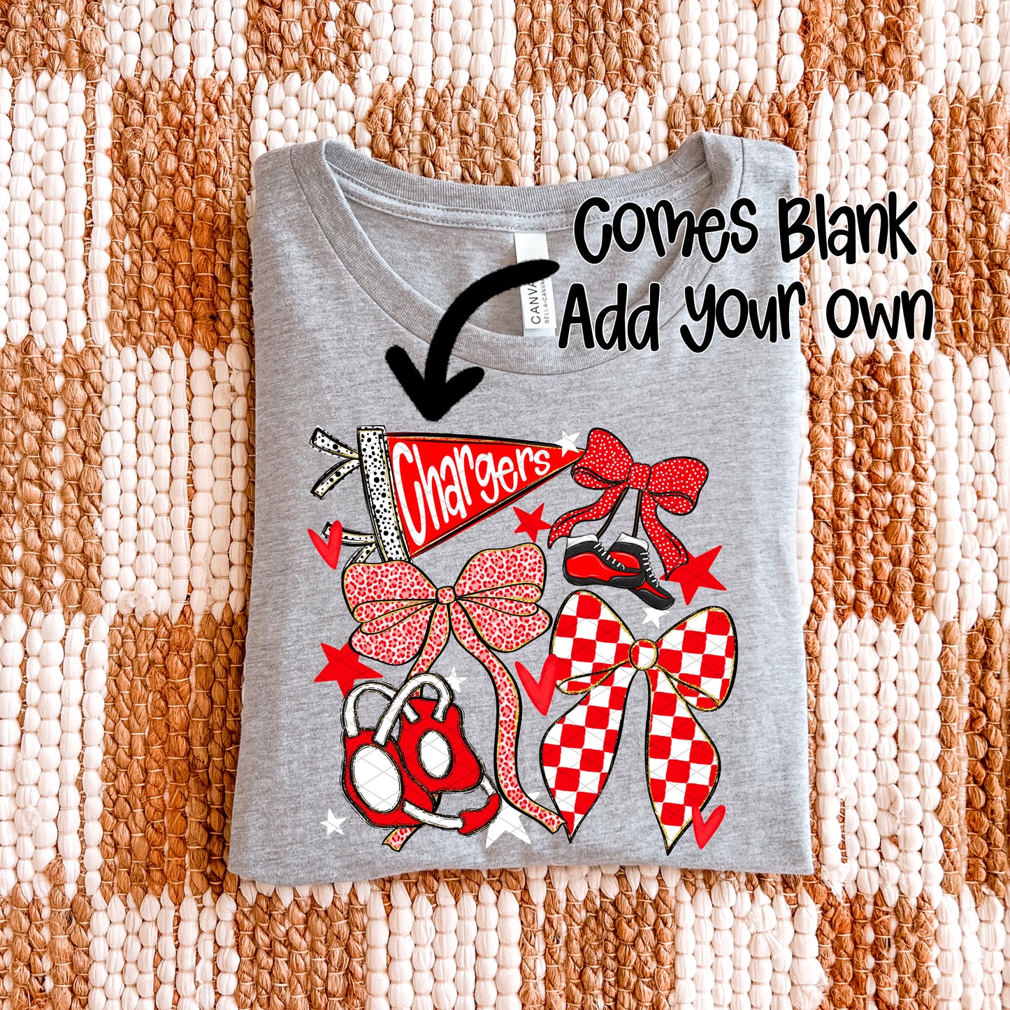 Wrestling Bows Collection; Red & White