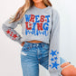 Wrestling Mama Bundle With Stars; Blue & Red