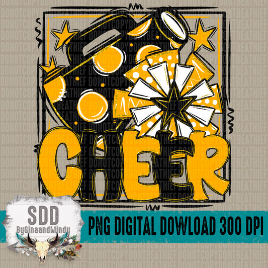 Cheer Bundle; Yellow Gold & Black