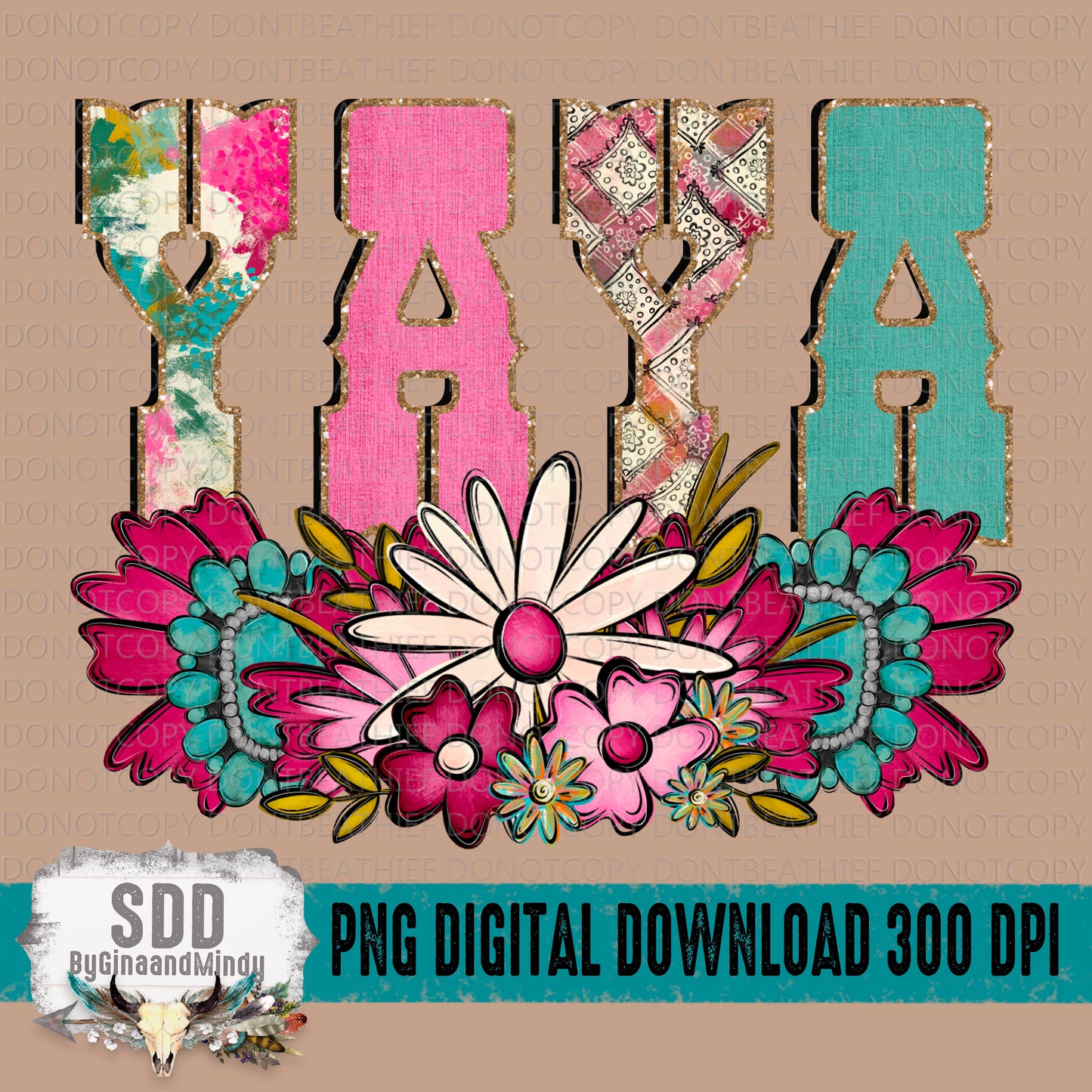 Western Floral Title Name Yaya