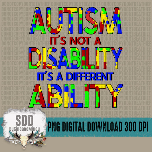 Autism Not a Disability