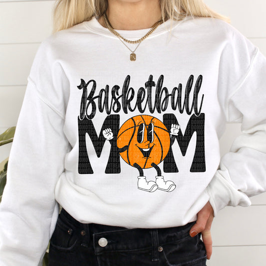 Basketball Mom Retro Black