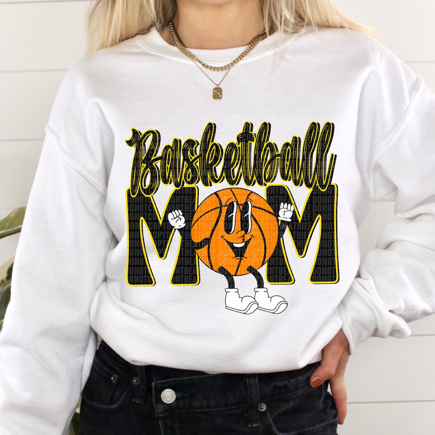 Basketball Mom Retro Black/Yellow