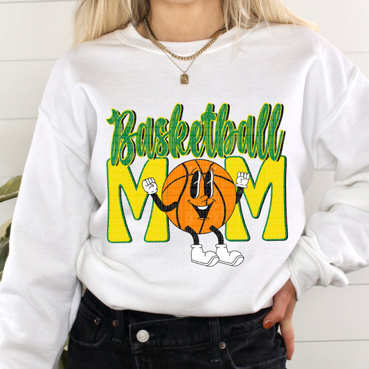 Basketball Mom Retro Green/Yellow