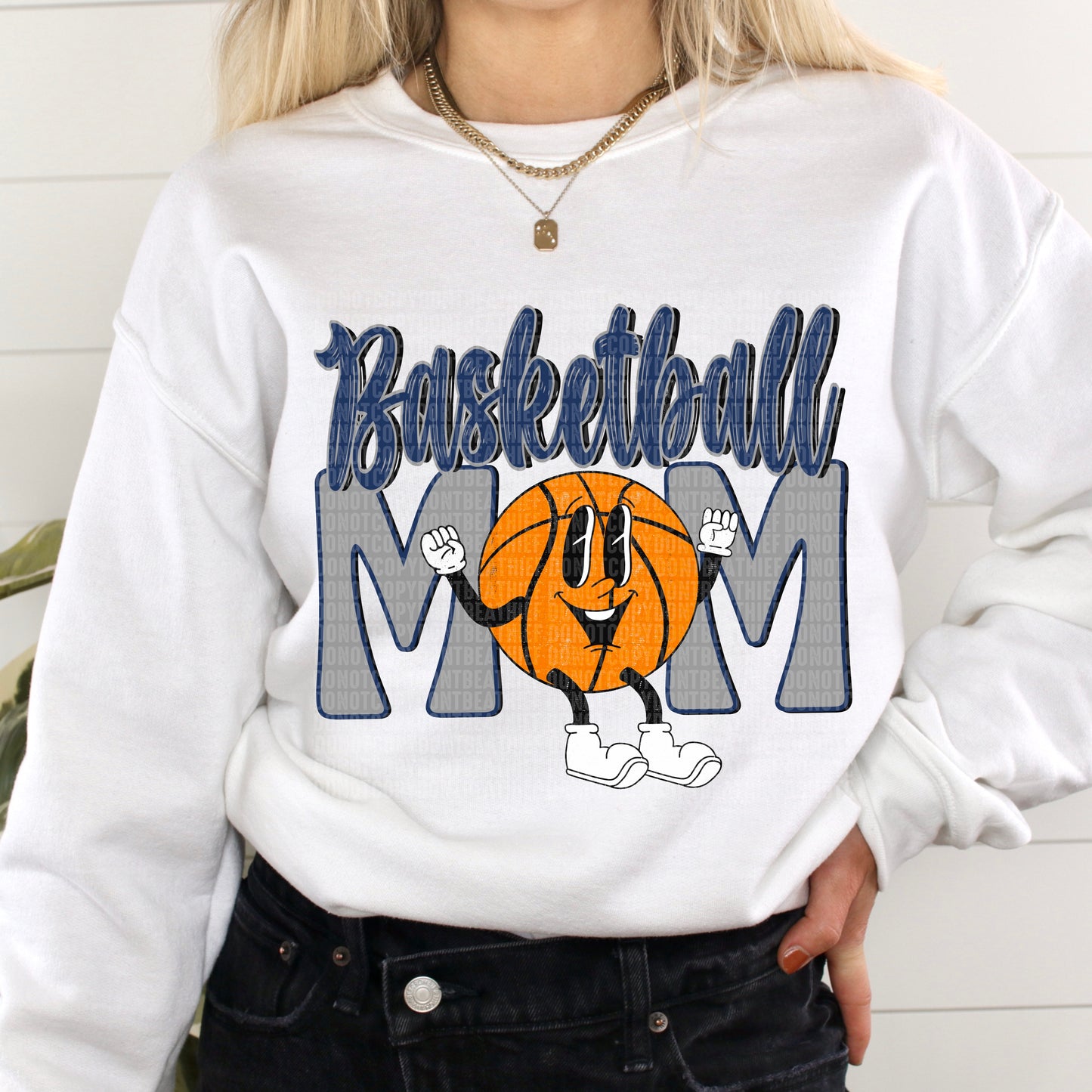 Basketball Mom Retro Navy/Grey