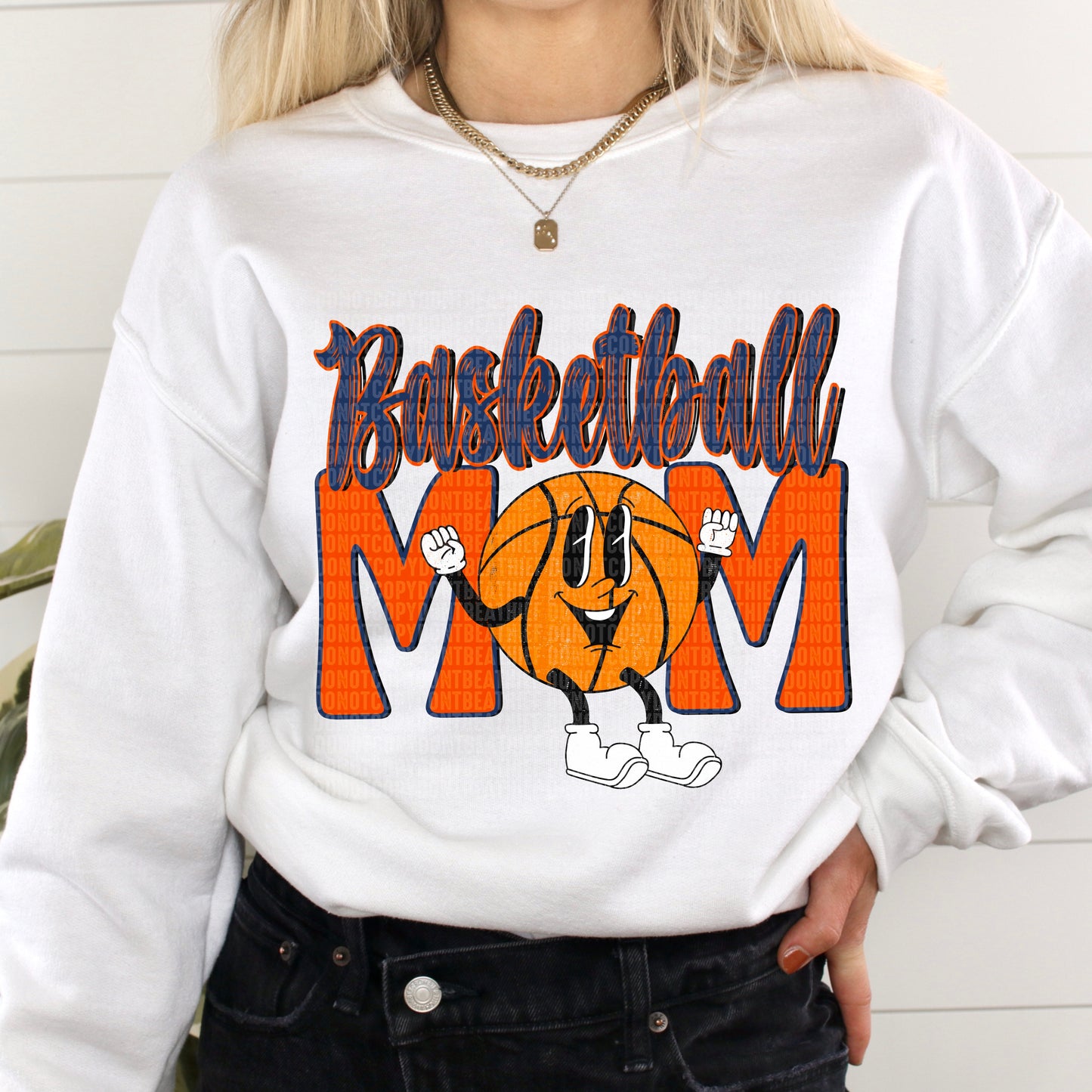 Basketball Mom Retro Navy/Orange