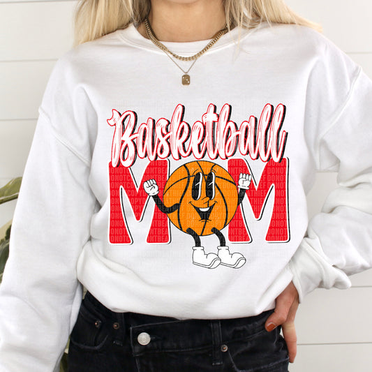 Basketball Mom Retro Red/White/Black