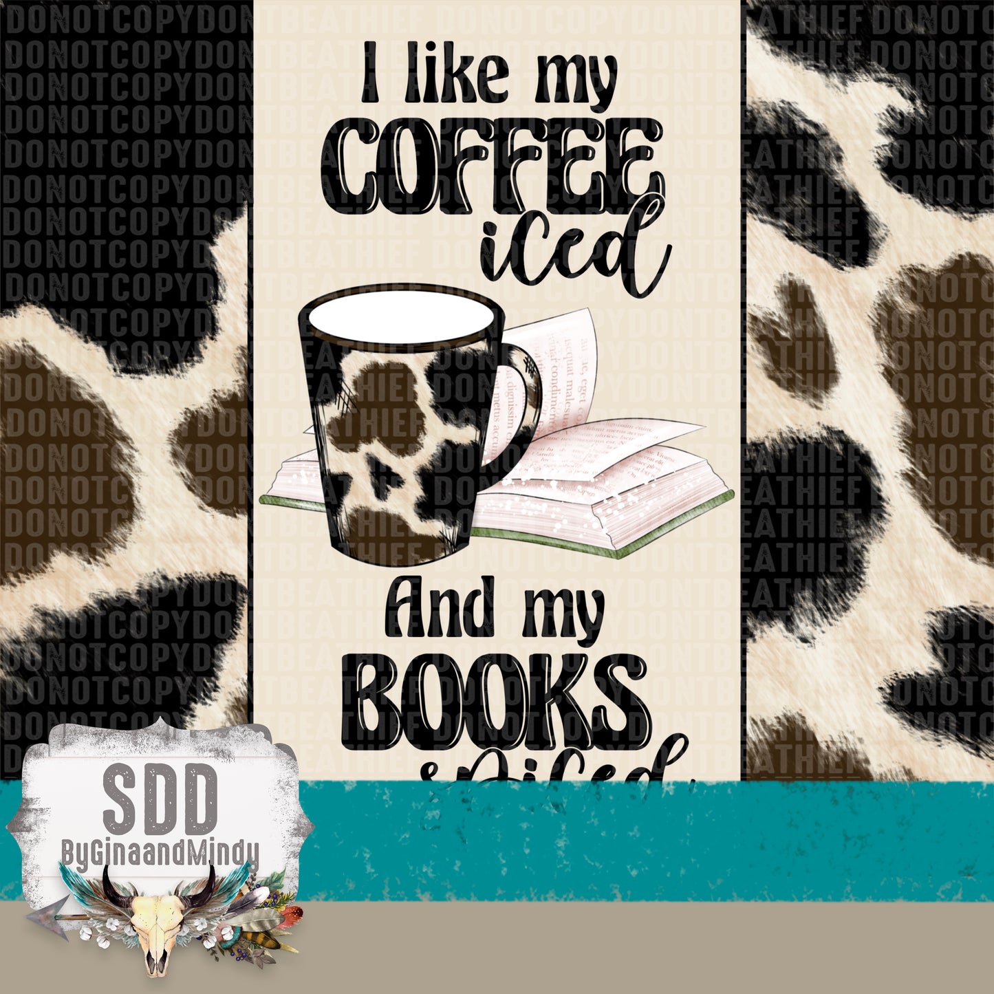 Coffee Iced Books Spiced Digital 20 oz Tumbler