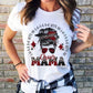 Cheer Mama Messy Bun Black/Maroon