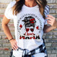 Cheer Mama Messy Bun Cow Print Black/Red