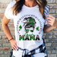 Cheer Mama Messy Bun Green/Black/White