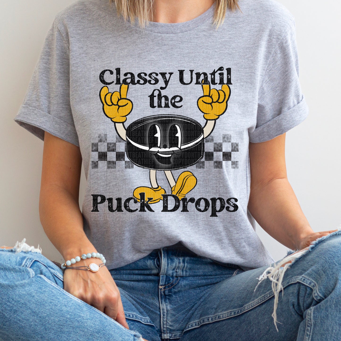 Classy Until the Puck Drops Gold