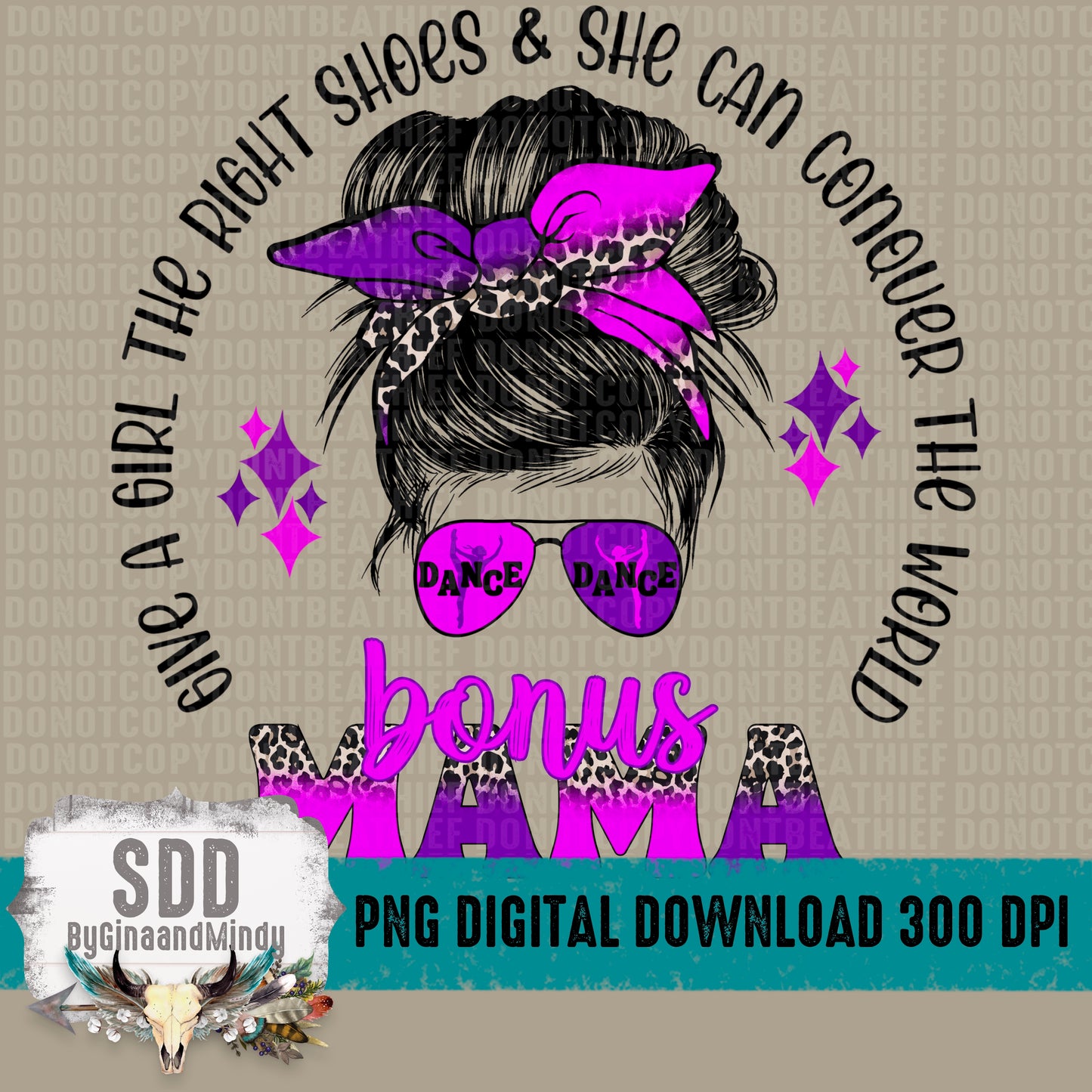 Dance Bonus Mama Messy Bun Pink/Purple