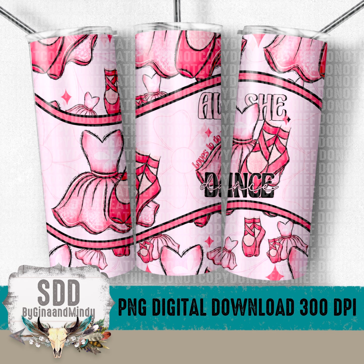 Dance Dance Digital 20 oz Tumbler