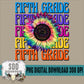 Fifth Grade Tie-Dye Sunflower