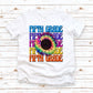 Fifth Grade Tie-Dye Sunflower