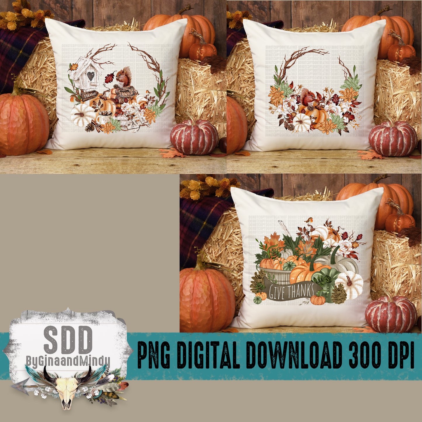 Fall Pillow Bundle Designs