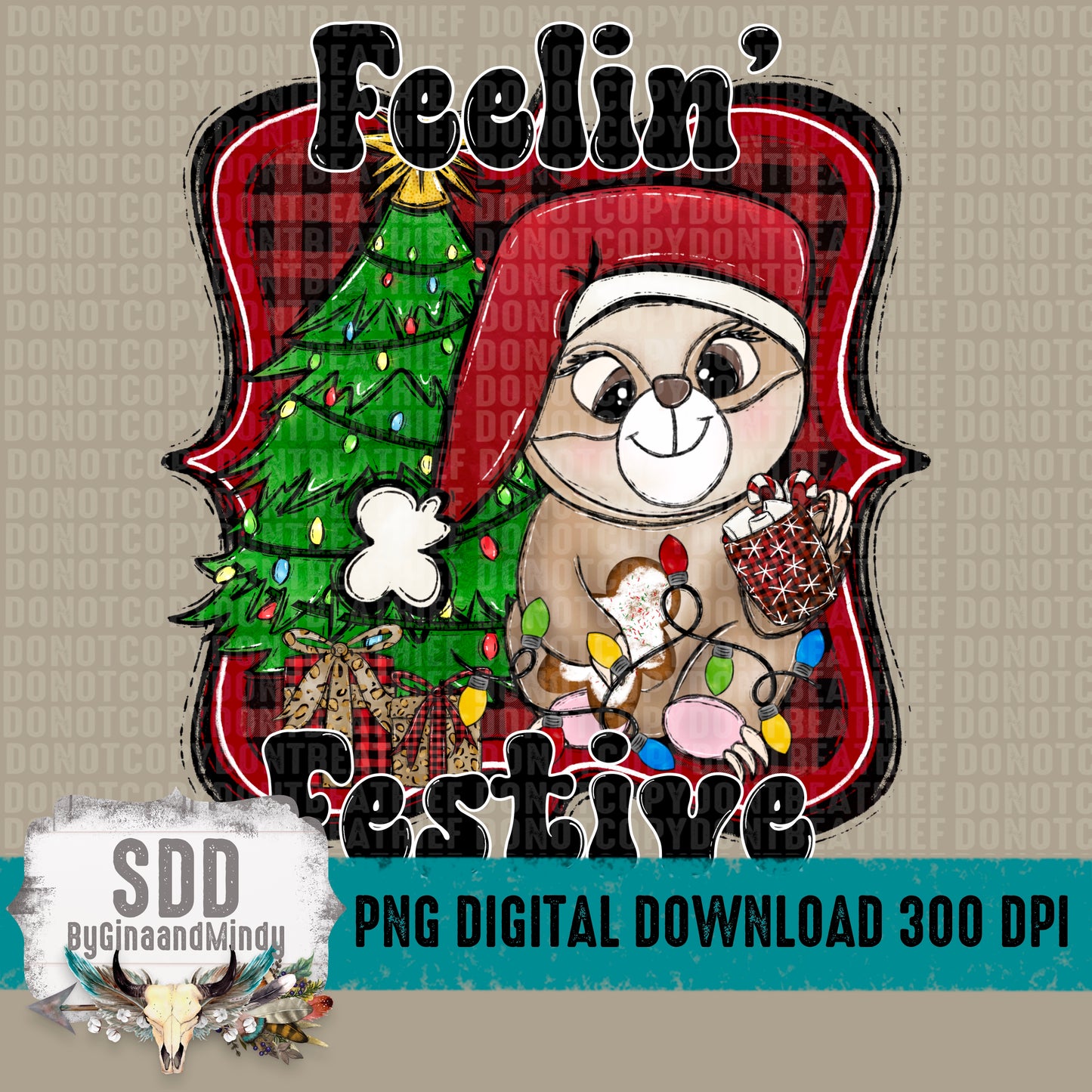 Feelin' Festive Sloth