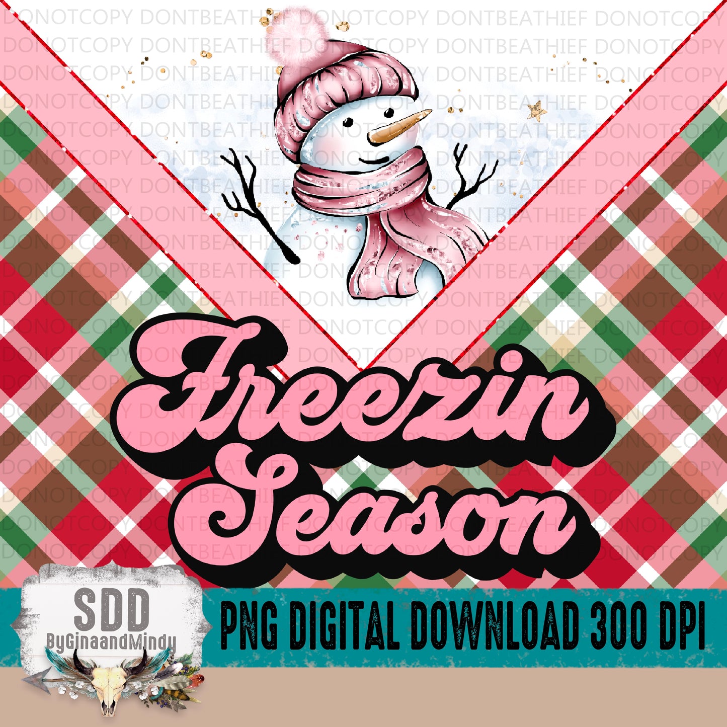 Freezin Season Snowman 20oz Tumbler Wrap