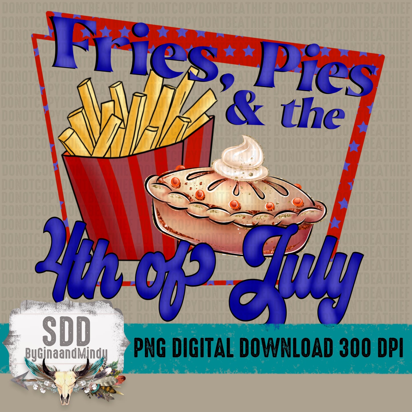 Fries Pies 4th July