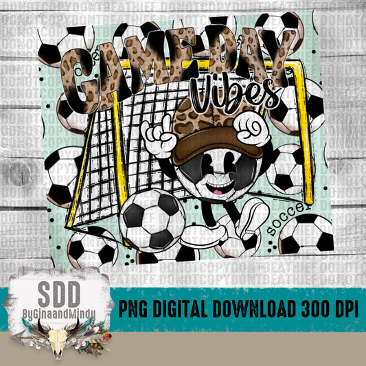 Game Day Vibes (Soccer) Digital 20 oz Tumbler