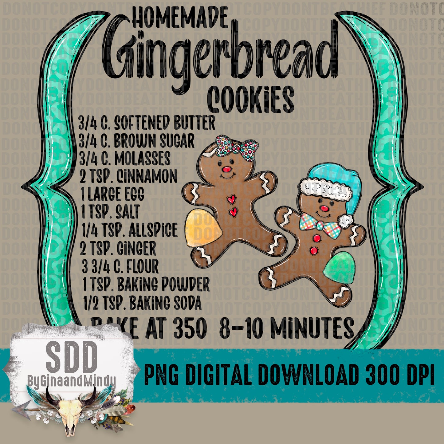 Homemade Gingerbread Cookies